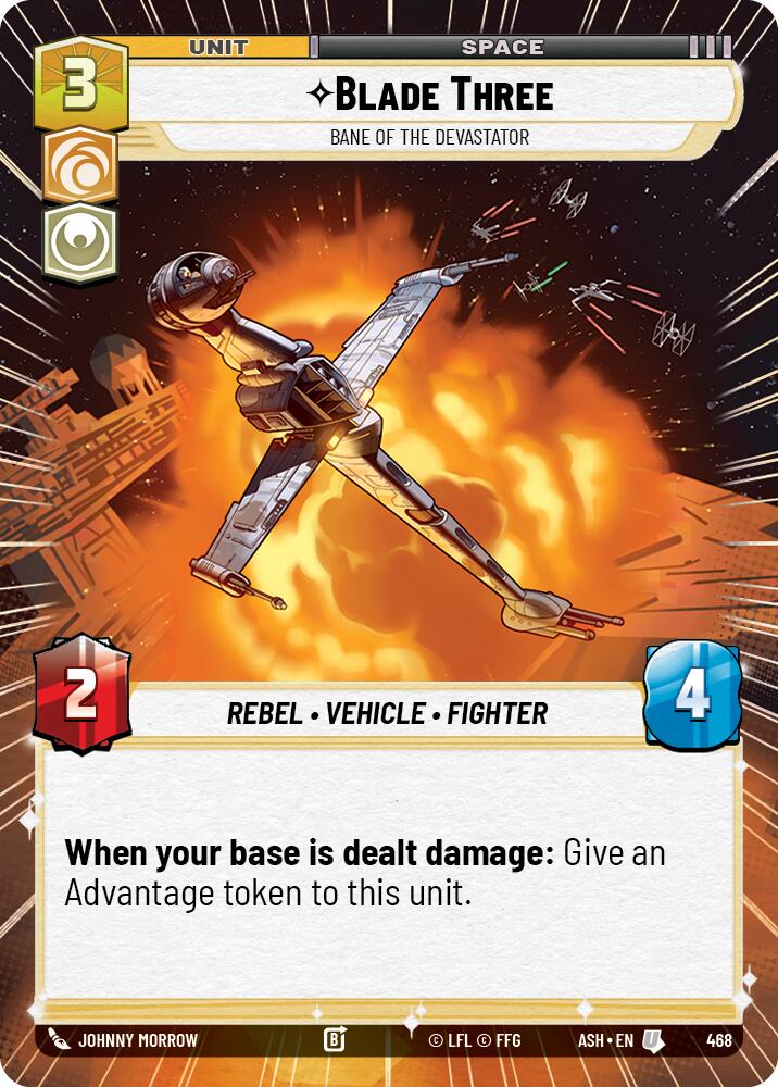 Blade Three - Bane of the Devastator (468) (Hyperspace) (468) [Ashes of the Empire] | Cards and Coasters CA