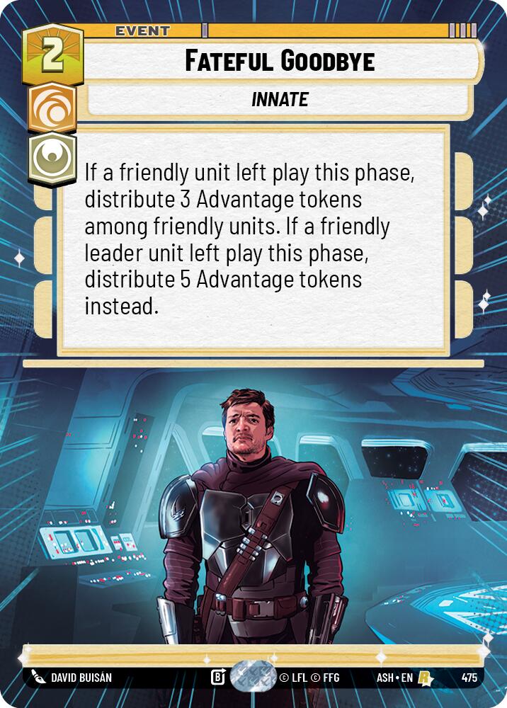 Fateful Goodbye (475) (Hyperspace) (475) [Ashes of the Empire] | Cards and Coasters CA