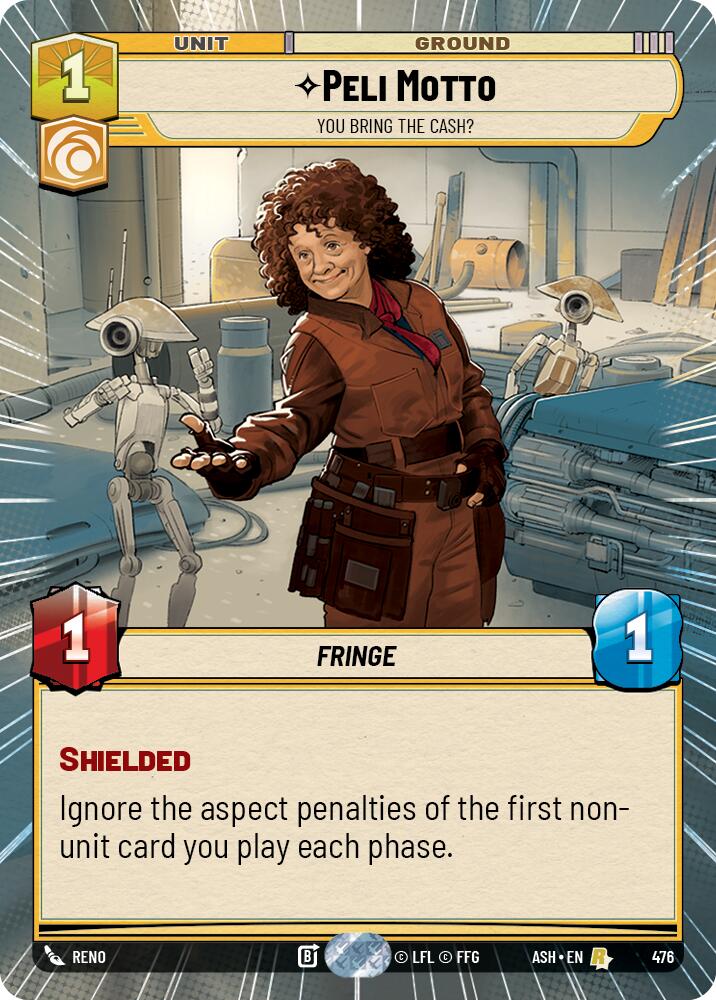 Peli Motto - You Bring the Cash? (476) (Hyperspace) (476) [Ashes of the Empire] | Cards and Coasters CA