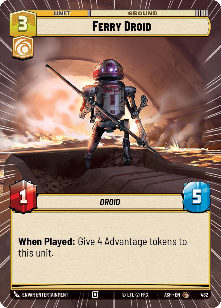 Ferry Droid (482) (Hyperspace) (482) [Ashes of the Empire] | Cards and Coasters CA