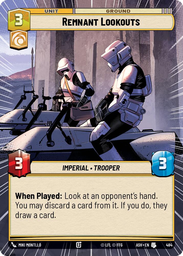 Remnant Lookouts (484) (Hyperspace) (484) [Ashes of the Empire] | Cards and Coasters CA