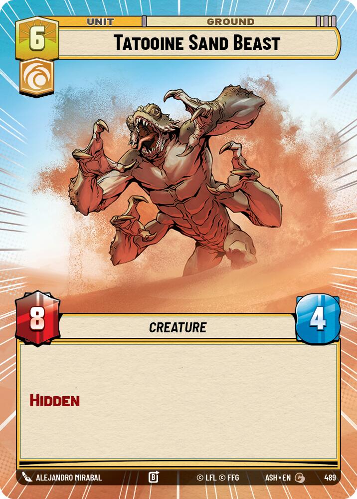 Tatooine Sand Beast (489) (Hyperspace) (489) [Ashes of the Empire] | Cards and Coasters CA