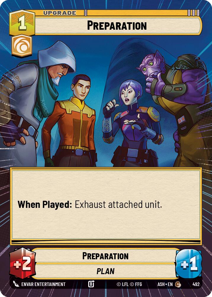 Preparation (492) (Hyperspace) (492) [Ashes of the Empire] | Cards and Coasters CA