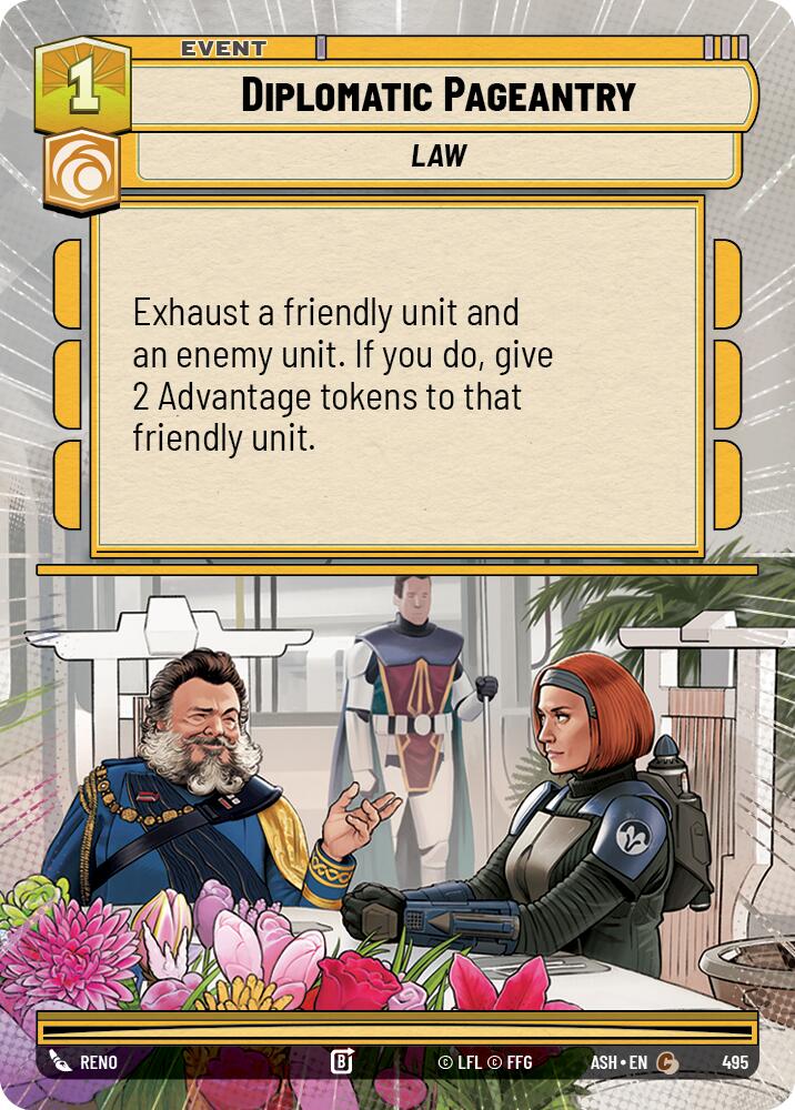 Diplomatic Pageantry (495) (Hyperspace) (495) [Ashes of the Empire] | Cards and Coasters CA