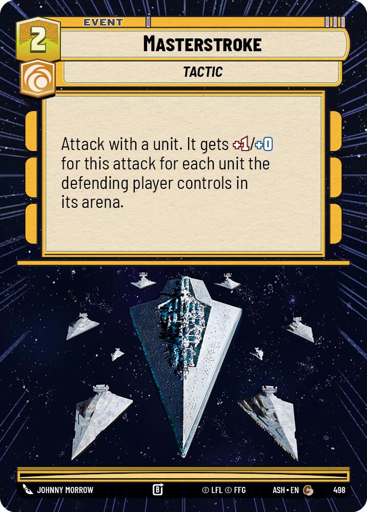 Masterstroke (498) (Hyperspace) (498) [Ashes of the Empire] | Cards and Coasters CA