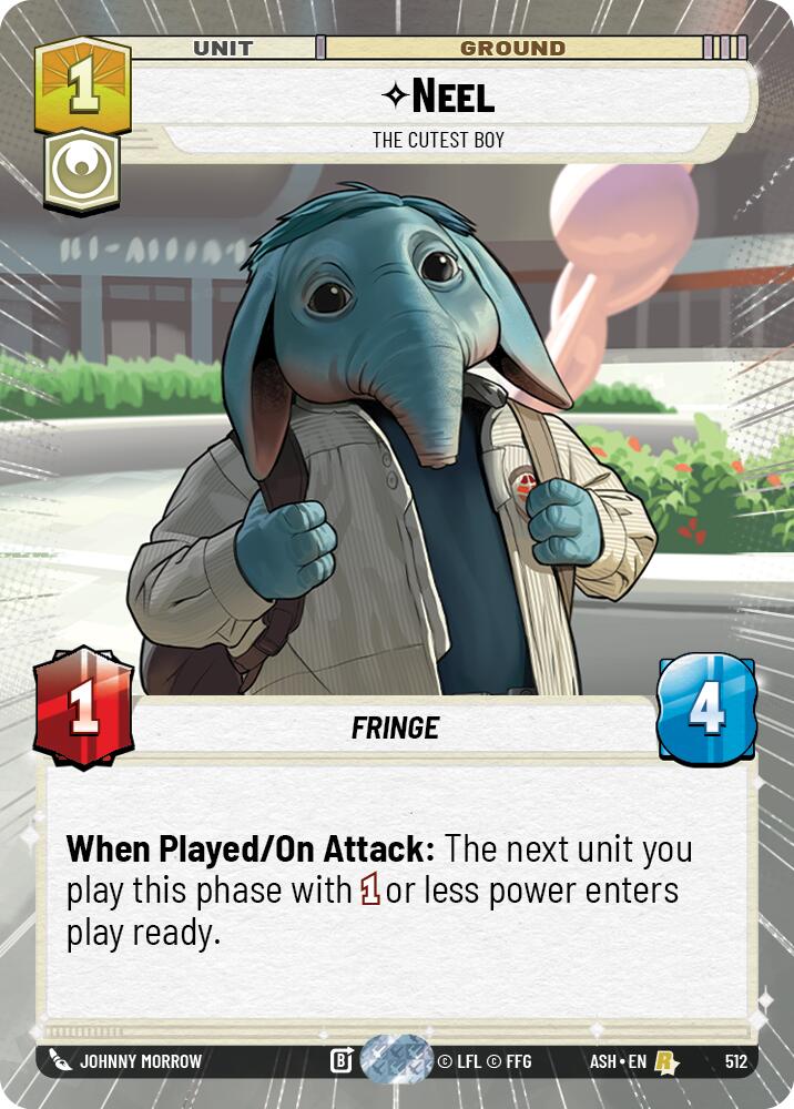 Neel - The Cutest Boy (512) (Hyperspace) (512) [Ashes of the Empire] | Cards and Coasters CA