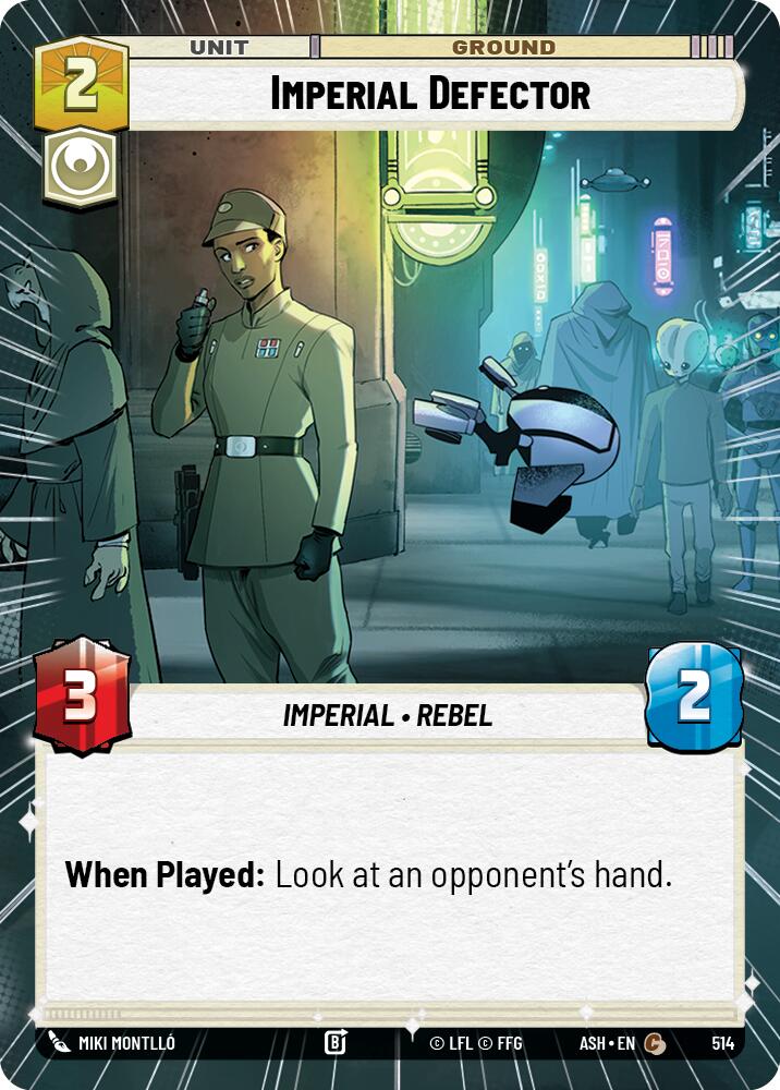 Imperial Defector (514) (Hyperspace) (514) [Ashes of the Empire] | Cards and Coasters CA