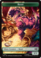 Beast // Vibranium Double-Sided Token [Marvel Super Heroes Commander Tokens] | Cards and Coasters CA