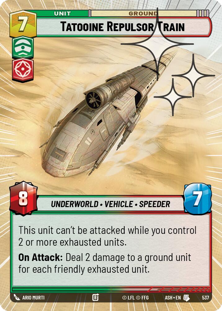Tatooine Repulsor Train (537) (Hyperspace Foil) (537) [Ashes of the Empire] | Cards and Coasters CA