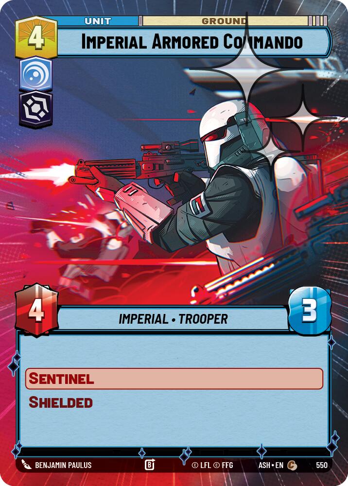Imperial Armored Commando (550) (Hyperspace Foil) (550) [Ashes of the Empire] | Cards and Coasters CA