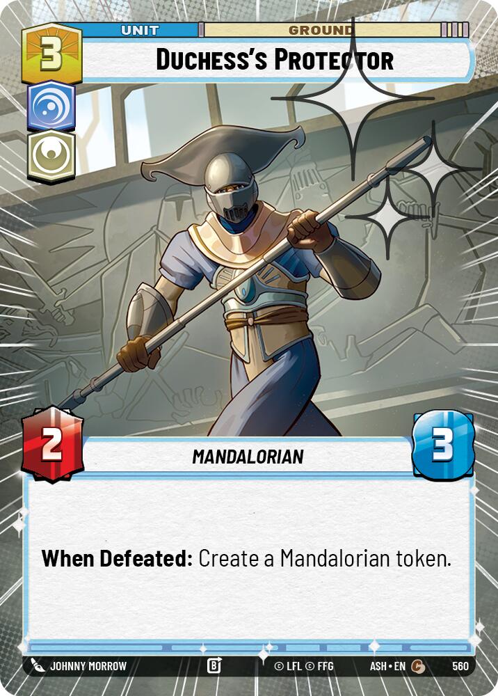 Duchess's Protector (560) (Hyperspace Foil) (560) [Ashes of the Empire] | Cards and Coasters CA