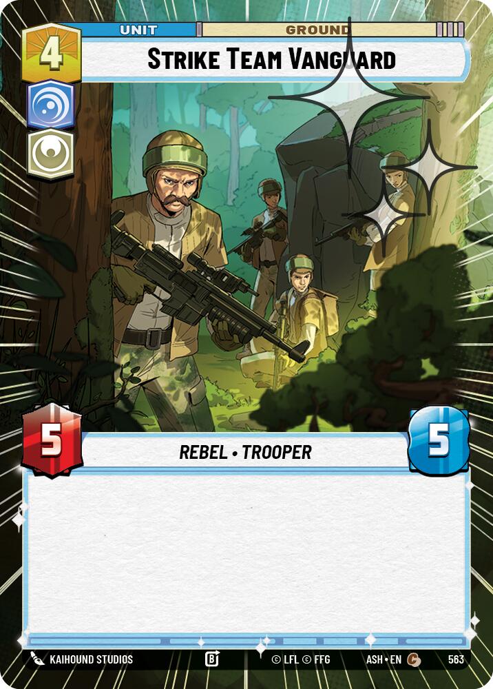Strike Team Vanguard (563) (Hyperspace Foil) (563) [Ashes of the Empire] | Cards and Coasters CA