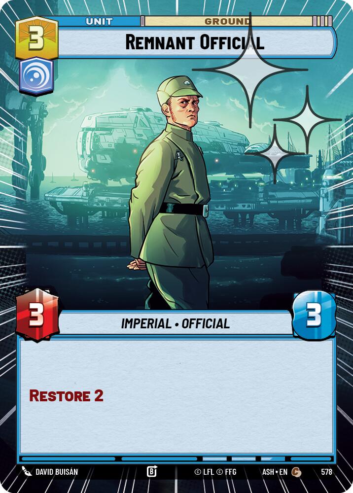 Remnant Official (578) (Hyperspace Foil) (578) [Ashes of the Empire] | Cards and Coasters CA
