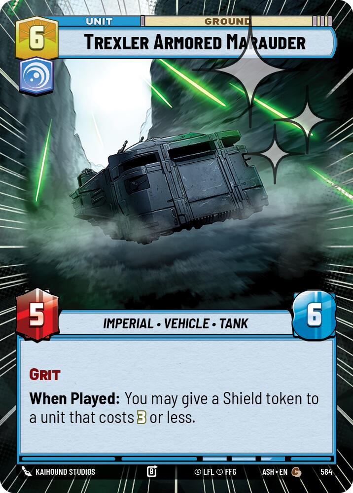 Trexler Armored Marauder (584) (Hyperspace Foil) (584) [Ashes of the Empire] | Cards and Coasters CA