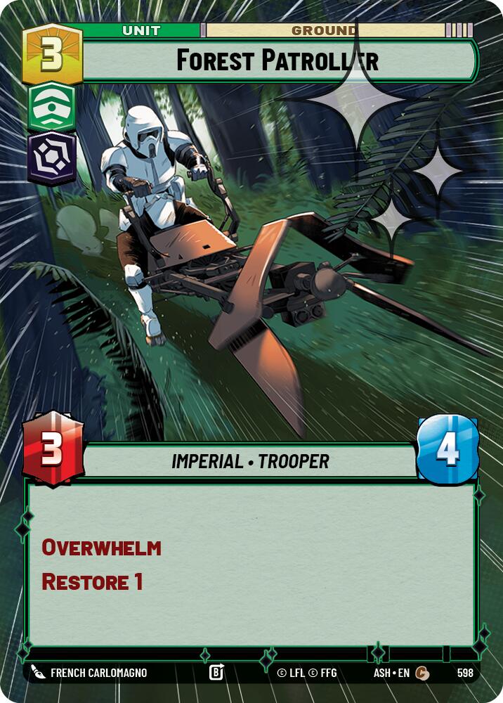 Forest Patroller (598) (Hyperspace Foil) (598) [Ashes of the Empire] | Cards and Coasters CA