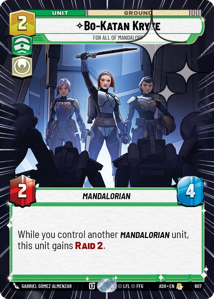 Bo-Katan Kryze - For All of Mandalore (607) (Hyperspace Foil) (607) [Ashes of the Empire] | Cards and Coasters CA