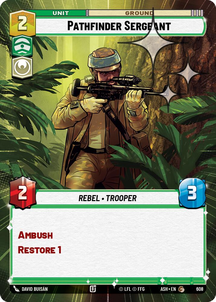 Pathfinder Sergeant (608) (Hyperspace Foil) (608) [Ashes of the Empire] | Cards and Coasters CA