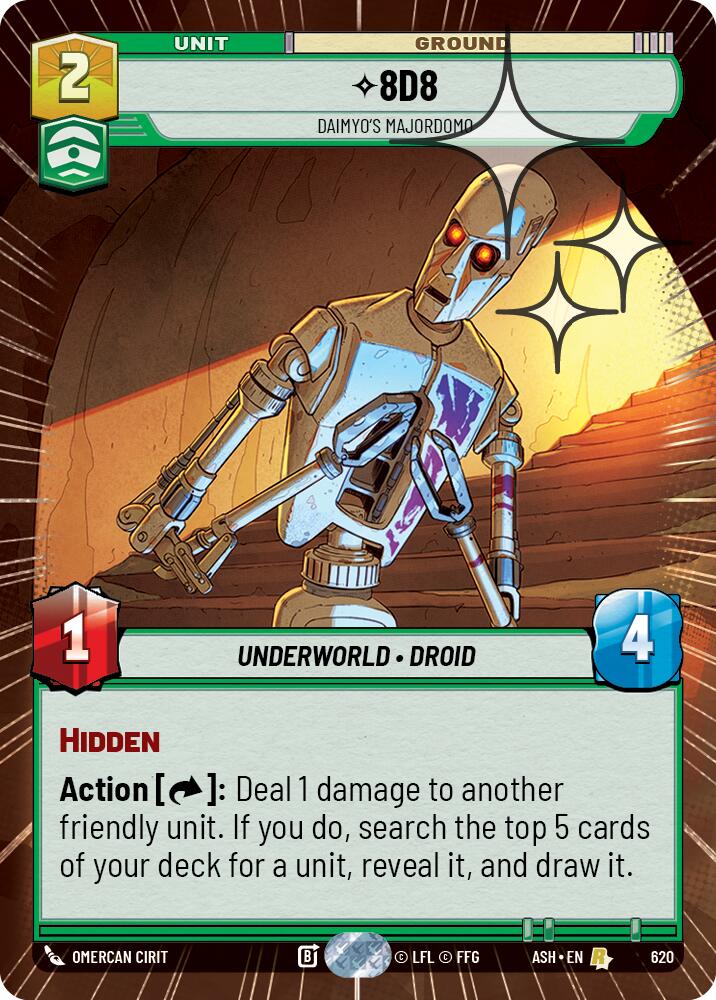 8D8 - Daimyo's Majordomo (620) (Hyperspace Foil) (620) [Ashes of the Empire] | Cards and Coasters CA