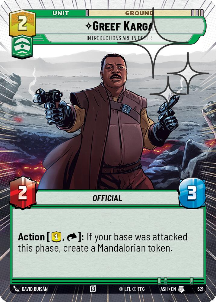 Greef Karga - Introductions are in Order (621) (Hyperspace Foil) (621) [Ashes of the Empire] | Cards and Coasters CA