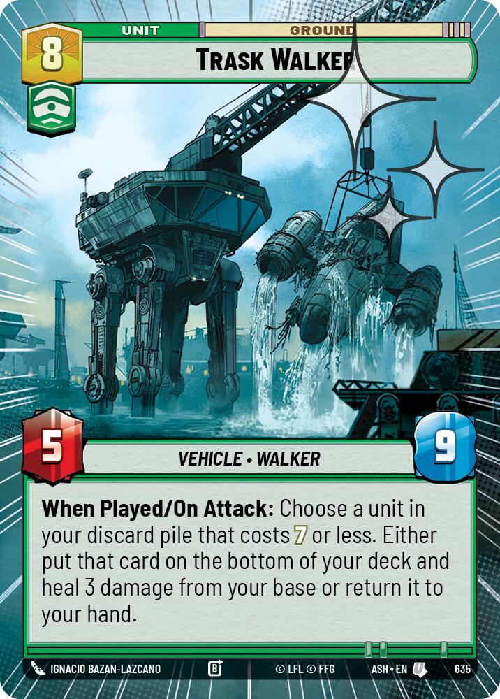 Trask Walker (635) (Hyperspace Foil) (635) [Ashes of the Empire] | Cards and Coasters CA