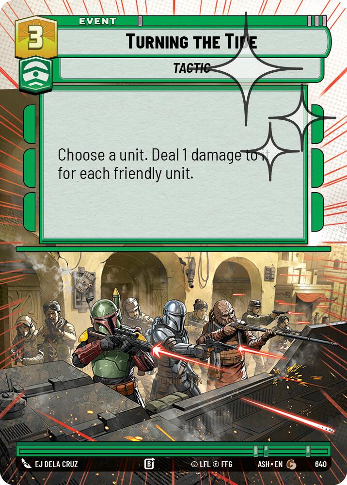 Turning the Tide (640) (Hyperspace Foil) (640) [Ashes of the Empire] | Cards and Coasters CA
