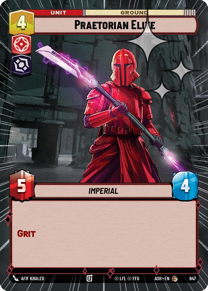 Praetorian Elite (647) (Hyperspace Foil) (647) [Ashes of the Empire] | Cards and Coasters CA