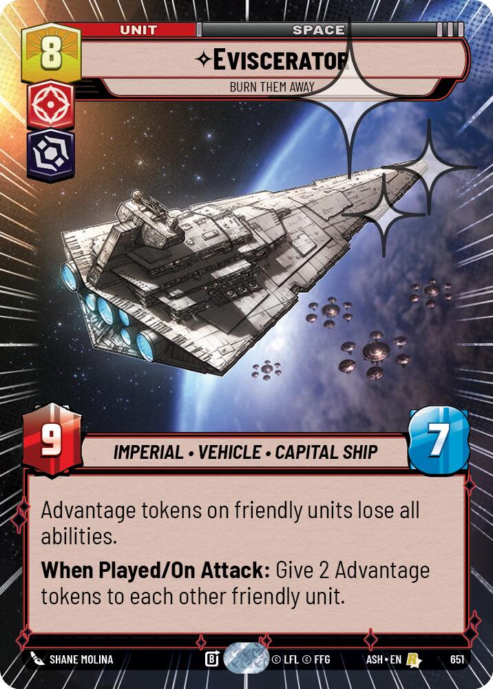 Eviscerator - Burn Them Away (651) (Hyperspace Foil) (651) [Ashes of the Empire] | Cards and Coasters CA
