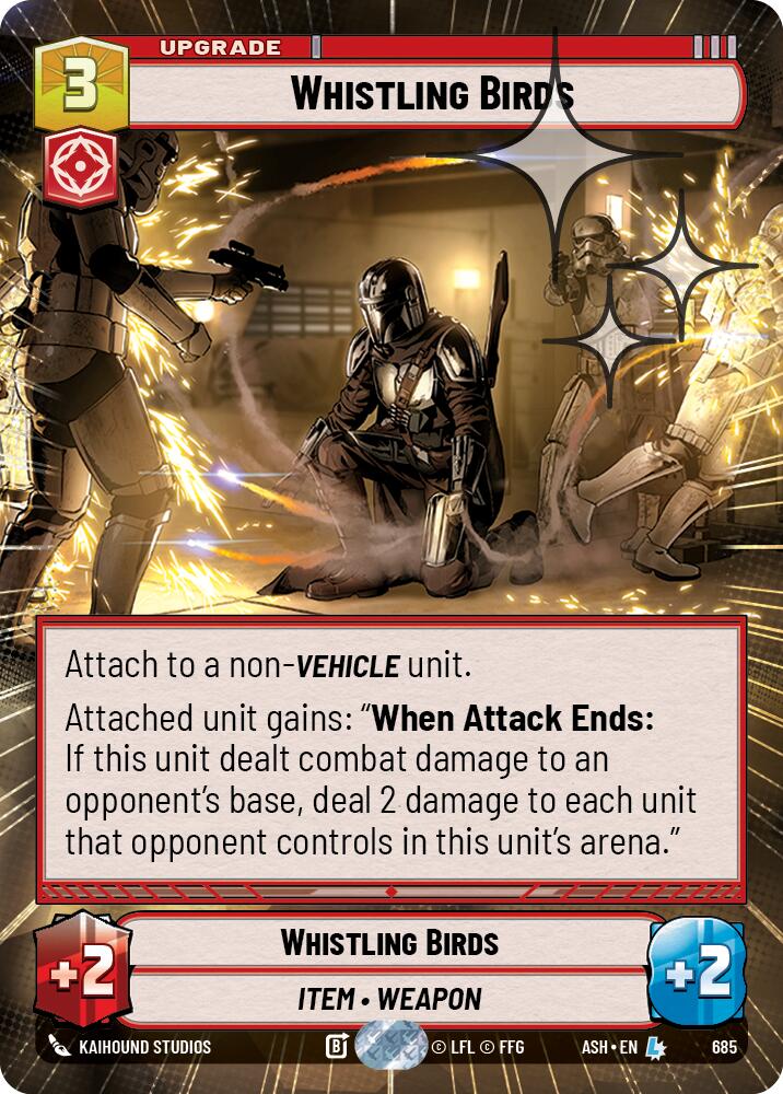 Whistling Birds (685) (Hyperspace Foil) (685) [Ashes of the Empire] | Cards and Coasters CA