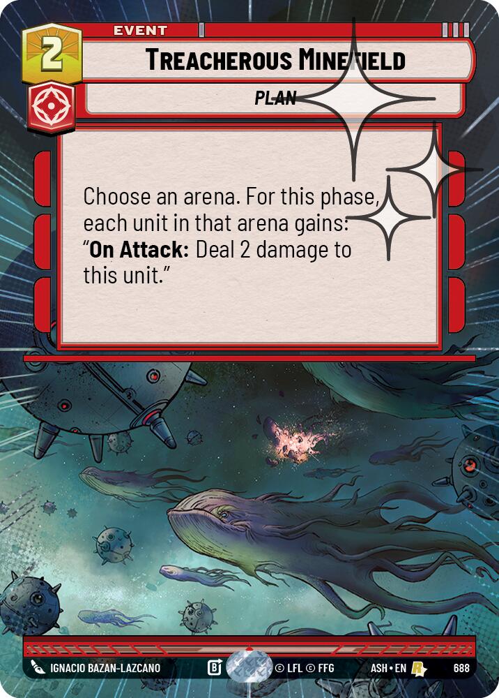 Treacherous Minefield (688) (Hyperspace Foil) (688) [Ashes of the Empire] | Cards and Coasters CA