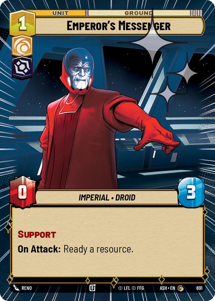 Emperor's Messenger (691) (Hyperspace Foil) (691) [Ashes of the Empire] | Cards and Coasters CA