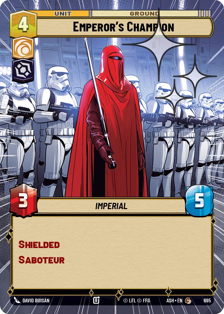 Emperor's Champion (695) (Hyperspace Foil) (695) [Ashes of the Empire] | Cards and Coasters CA