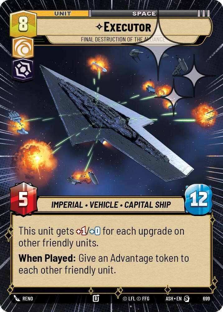 Executor - Final Destruction of the Alliance (699) (Hyperspace Foil) (699) [Ashes of the Empire] | Cards and Coasters CA