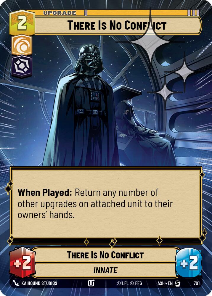 There Is No Conflict (701) (Hyperspace Foil) (701) [Ashes of the Empire] | Cards and Coasters CA