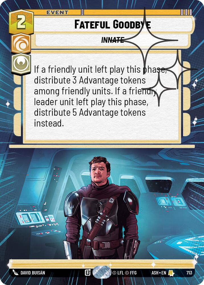 Fateful Goodbye (713) (Hyperspace Foil) (713) [Ashes of the Empire] | Cards and Coasters CA