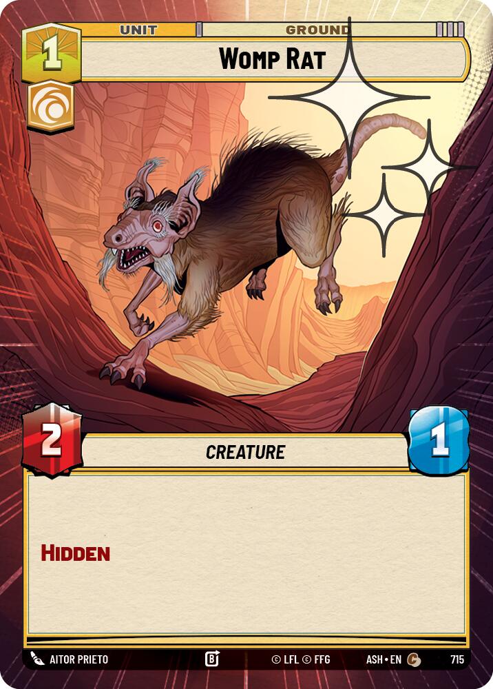 Womp Rat (715) (Hyperspace Foil) (715) [Ashes of the Empire] | Cards and Coasters CA