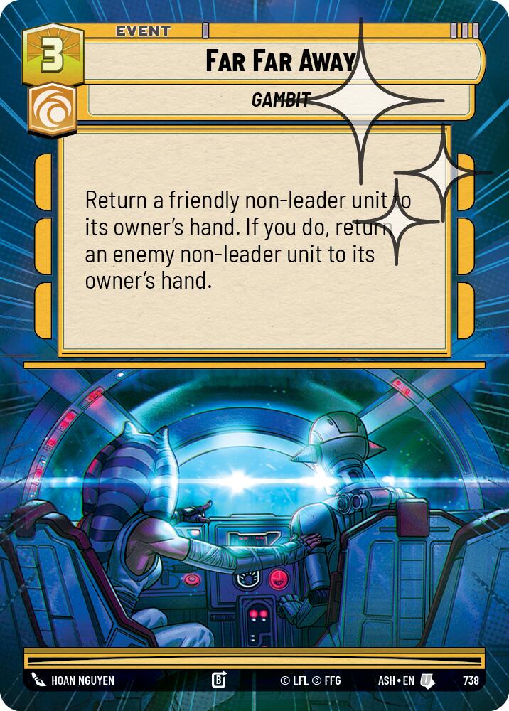 Far Far Away (738) (Hyperspace Foil) (738) [Ashes of the Empire] | Cards and Coasters CA