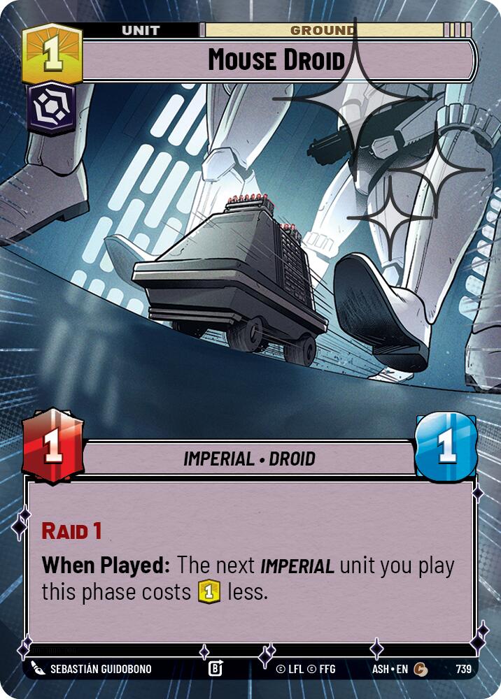 Mouse Droid (739) (Hyperspace Foil) (739) [Ashes of the Empire] | Cards and Coasters CA