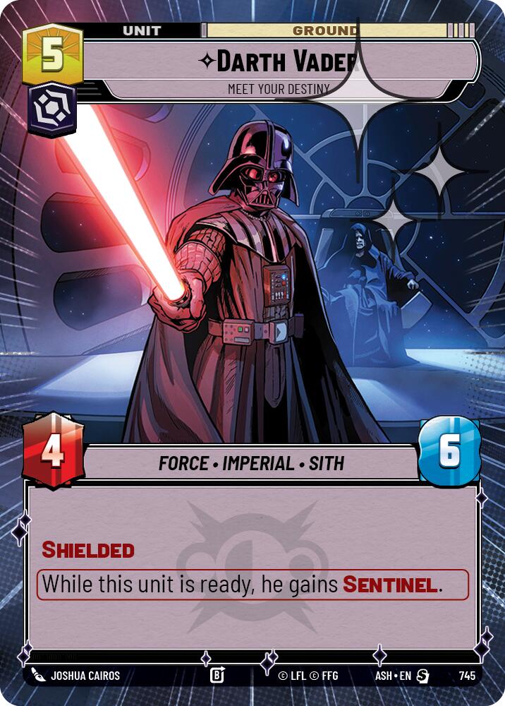 Darth Vader - Meet Your Destiny (745) (Hyperspace Foil) (745) [Ashes of the Empire] | Cards and Coasters CA