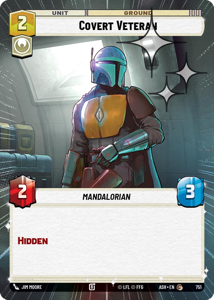 Covert Veteran (751) (Hyperspace Foil) (751) [Ashes of the Empire] | Cards and Coasters CA