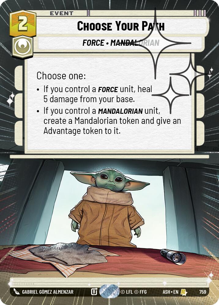Choose Your Path (759) (Hyperspace Foil) (759) [Ashes of the Empire] | Cards and Coasters CA