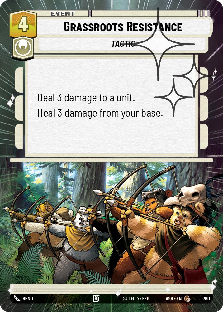 Grassroots Resistance (760) (Hyperspace Foil) (760) [Ashes of the Empire] | Cards and Coasters CA