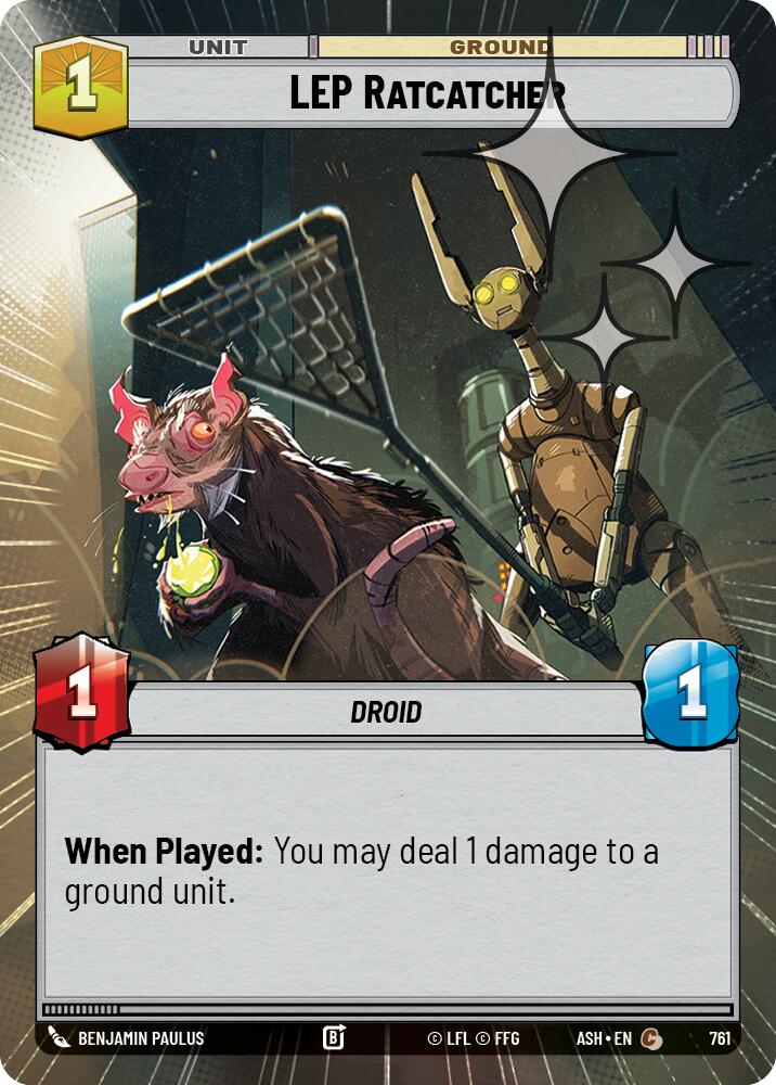 LEP Ratcatcher (761) (Hyperspace Foil) (761) [Ashes of the Empire] | Cards and Coasters CA