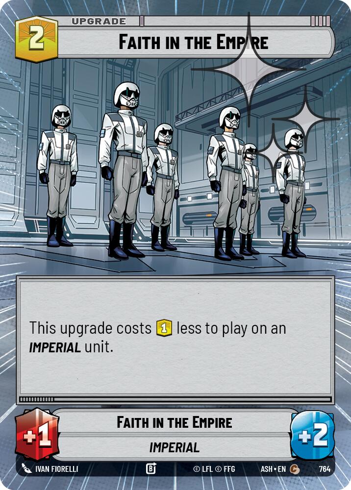 Faith in the Empire (764) (Hyperspace Foil) (764) [Ashes of the Empire] | Cards and Coasters CA