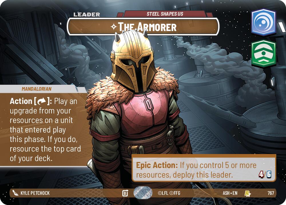 The Armorer - Steel Shapes Us (767) (Showcase) (767) [Ashes of the Empire] | Cards and Coasters CA