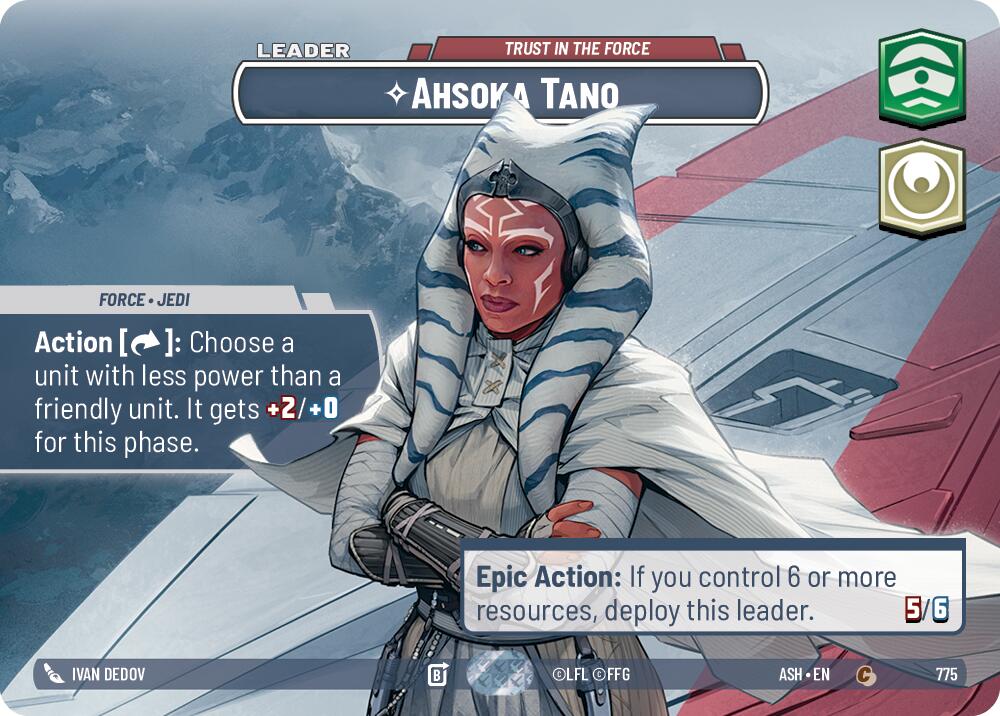 Ahsoka Tano - Trust in the Force (775) (Showcase) (775) [Ashes of the Empire] | Cards and Coasters CA