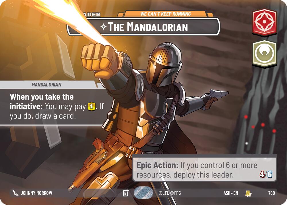 The Mandalorian - We Can't Keep Running (780) (Showcase) (780) [Ashes of the Empire] | Cards and Coasters CA