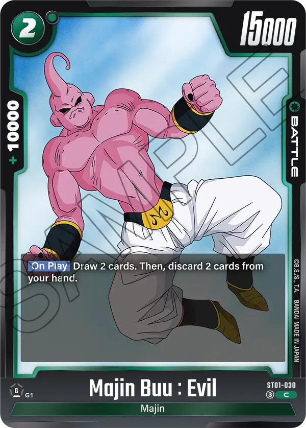 Majin Buu : Evil (ST01-030) [Story Booster 01] | Cards and Coasters CA