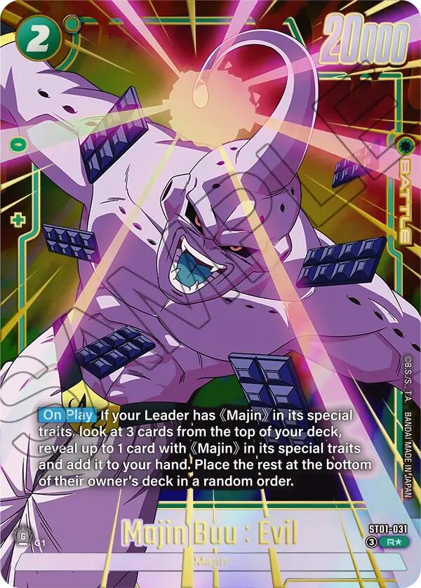 Majin Buu : Evil (ST01-031) (Alternate Art) [Story Booster 01] | Cards and Coasters CA