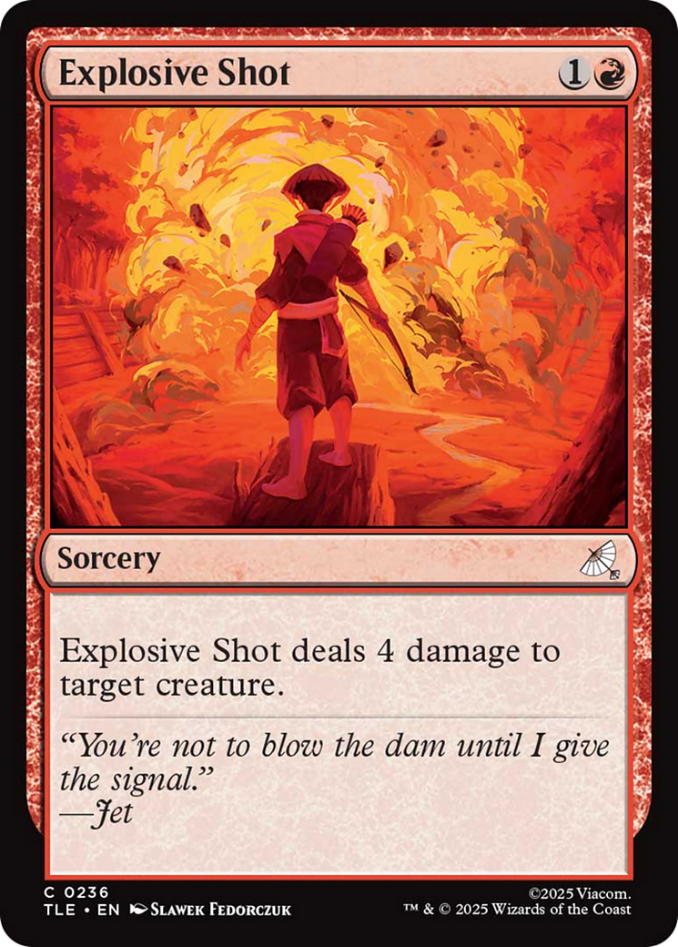 Explosive Shot [Avatar: The Last Airbender: Eternal-Legal] | Cards and Coasters CA