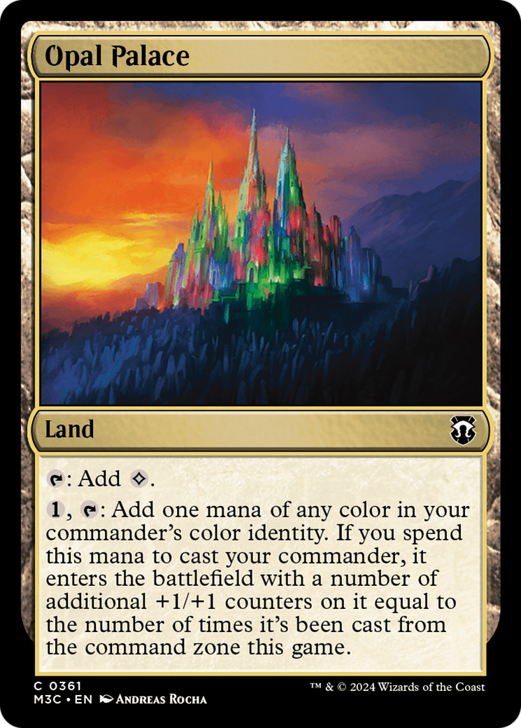 Opal Palace (Ripple Foil) [Modern Horizons 3 Commander] | Cards and Coasters CA